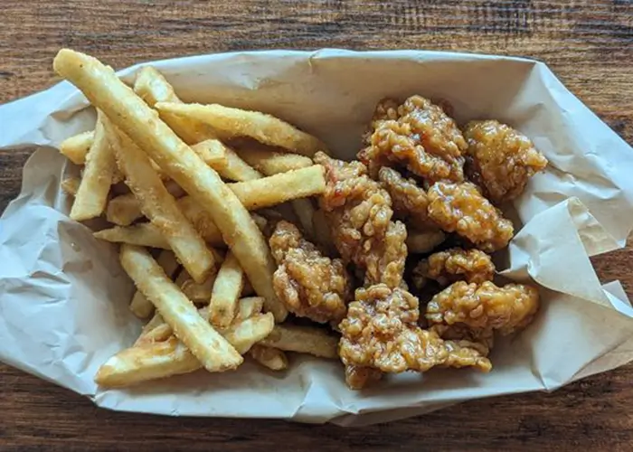 Fries and 1 Flavor Chicken Bites