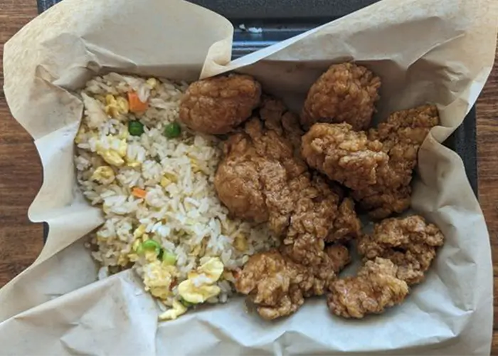 Fire Wok Stir Fried Rice and 1 Flavor Chicken Bites