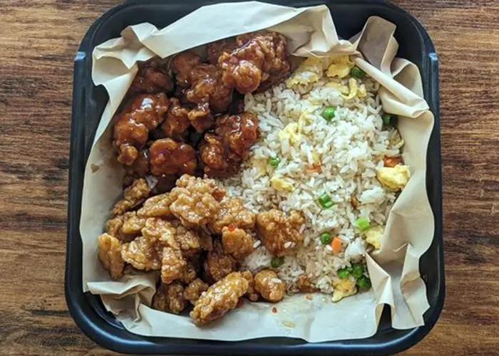Fire Wok Stir Fried Rice and 2 Flavors Chicken Bites